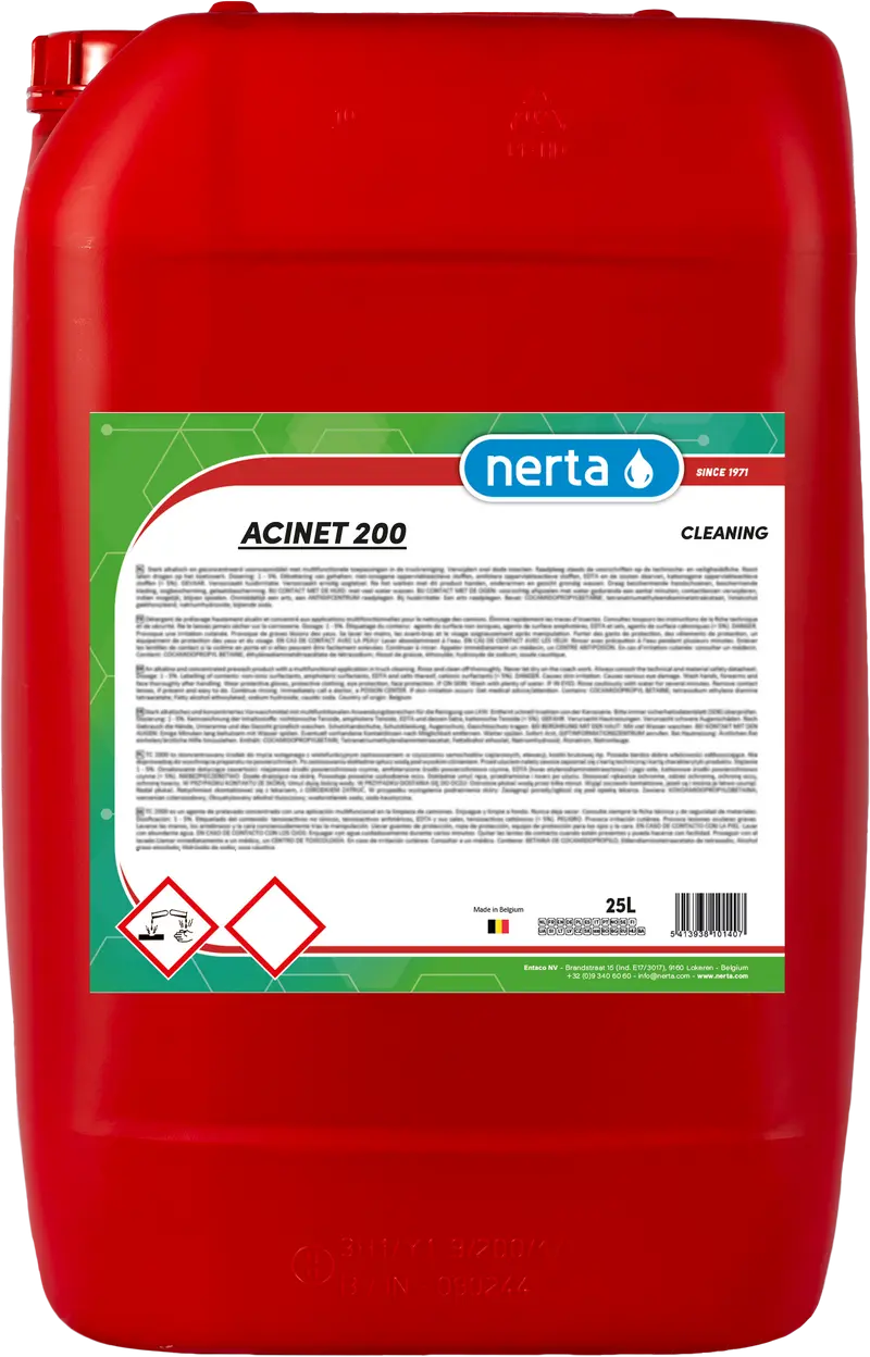 Упаковка продукции Nerta 25л. ACINET 200.