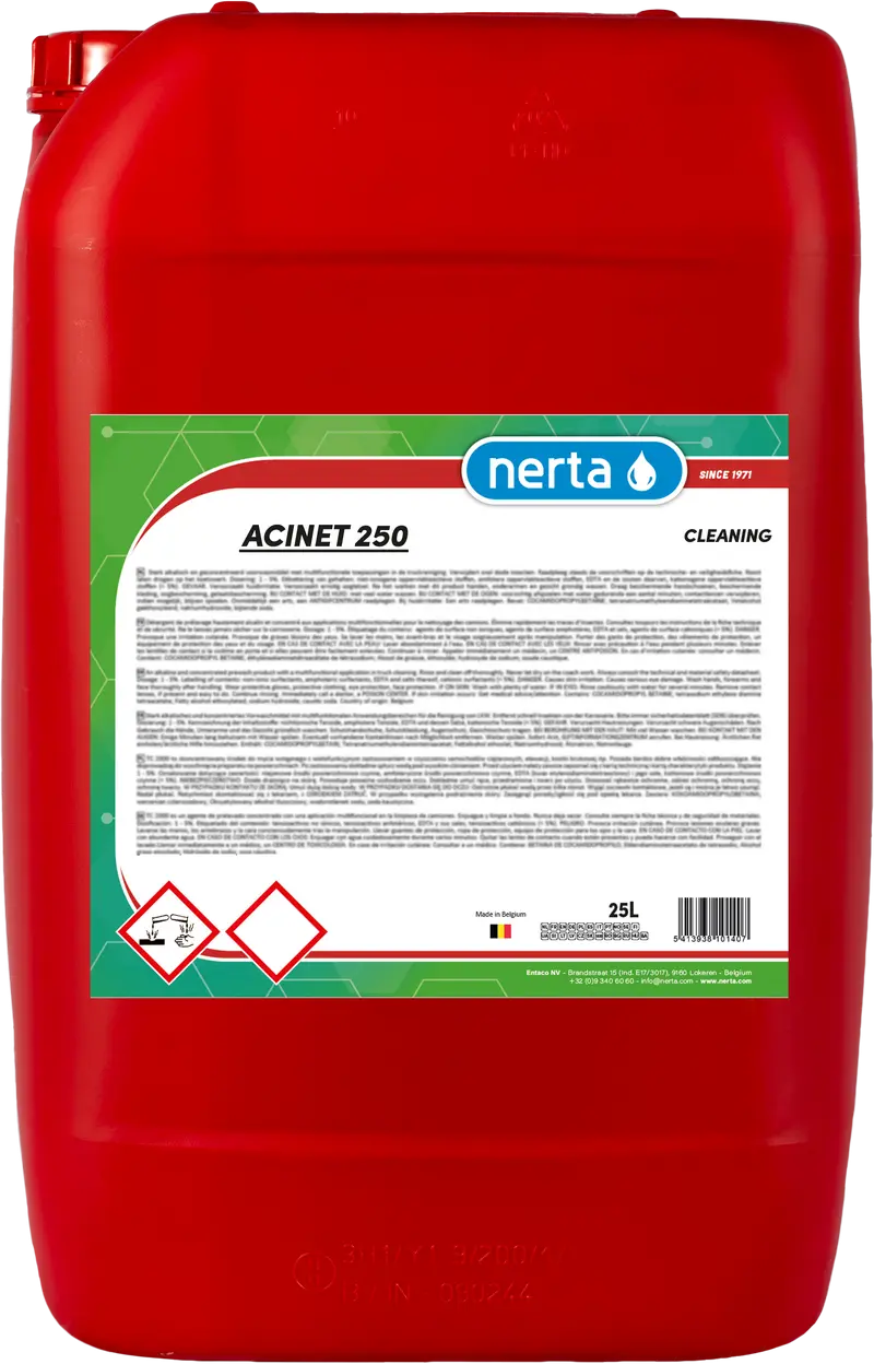 Упаковка продукции Nerta 25л. ACINET 250.