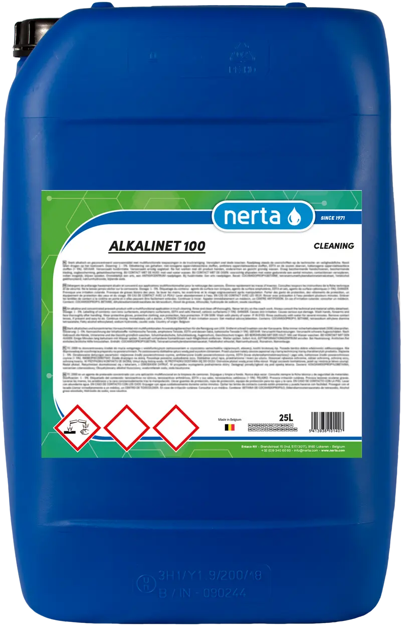 Упаковка продукции Nerta 25л. ALKALINET 100.