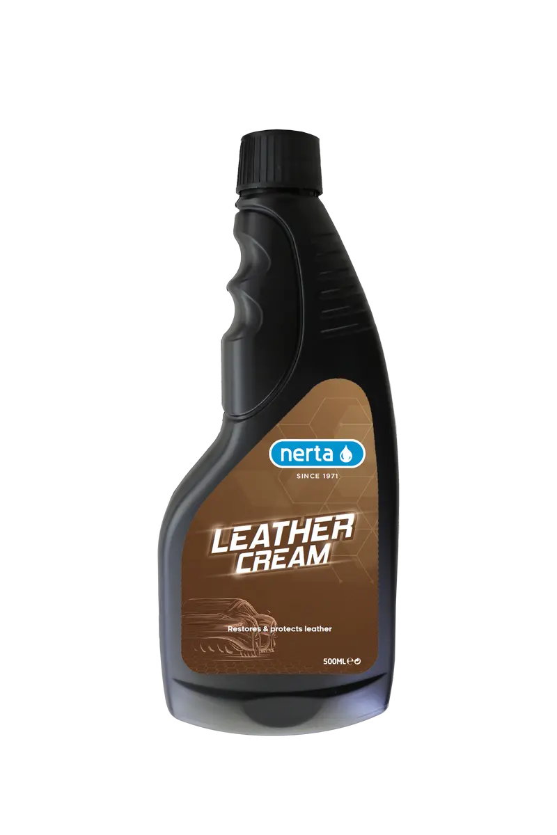 Упаковка продукції Nerta 0.5л. LEATHER CREAM.