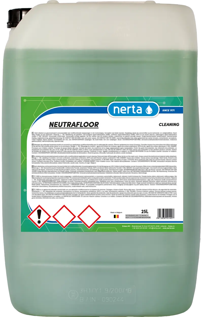 Упаковка продукції Nerta 5л. NEUTRAFLOOR.