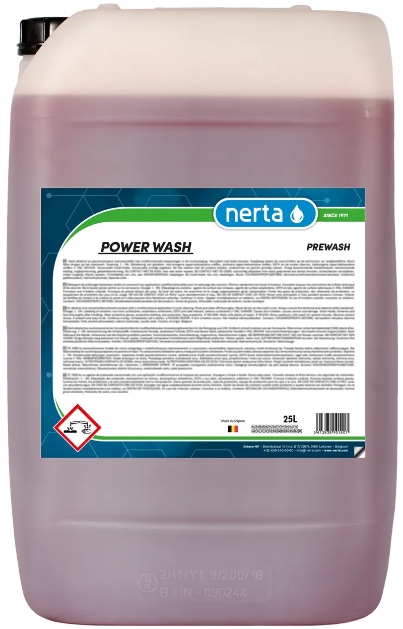 Упаковка продукції Nerta 25л. POWER WASH.