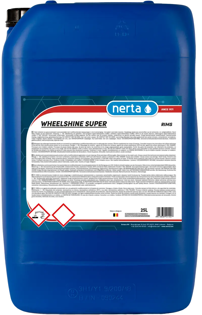 Упаковка продукції Nerta 25л. WHEELSHINE SUPER.